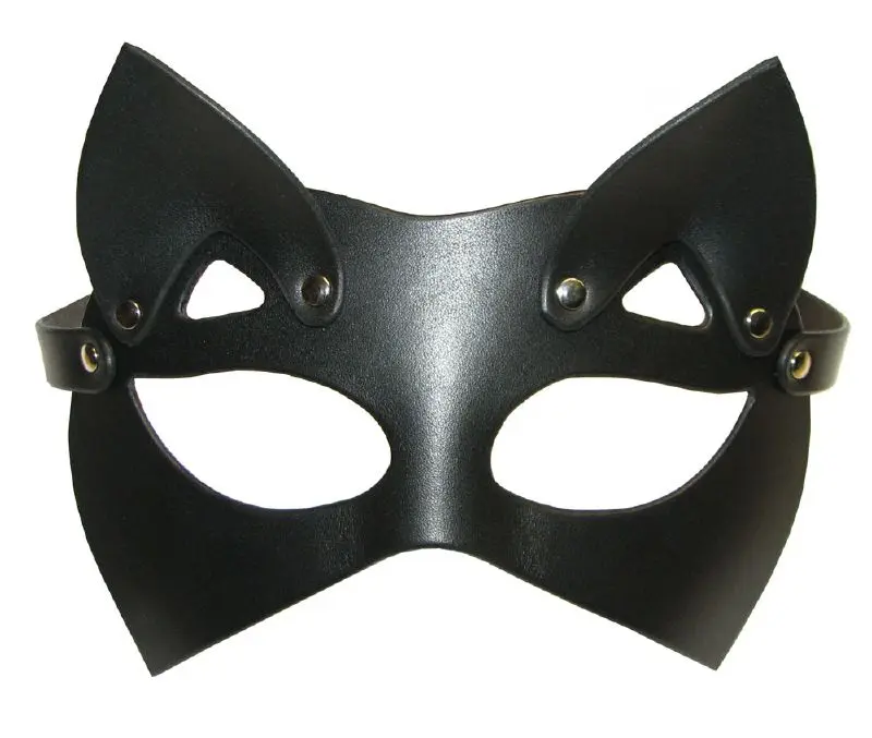 Maska kožená kočka černá. Cena 1000 Kč